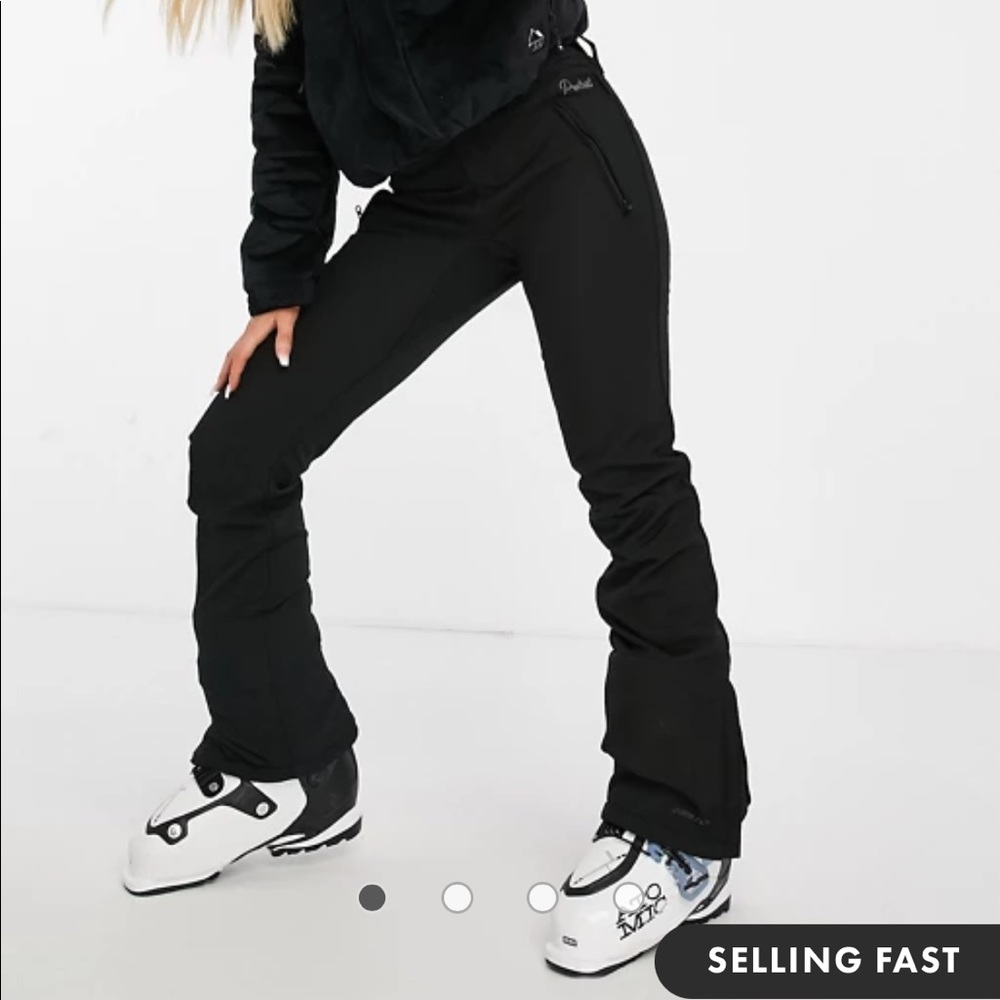 Black snow ski pants. WORN ONCE.